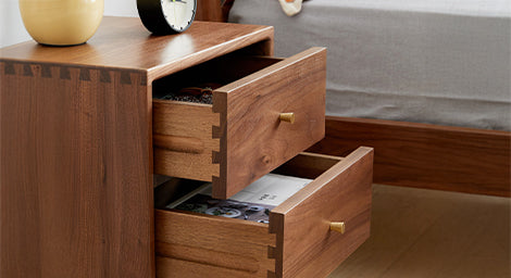 HANDCRAFTED WOOD NIGHTSTAND