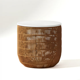 Odense Solid Rubberwood Bedside Storage Table