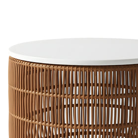 Odense Solid Rubberwood Bedside Storage Table