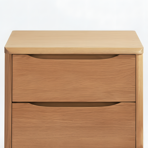 Skive Solid Oak Wood Bedside Table