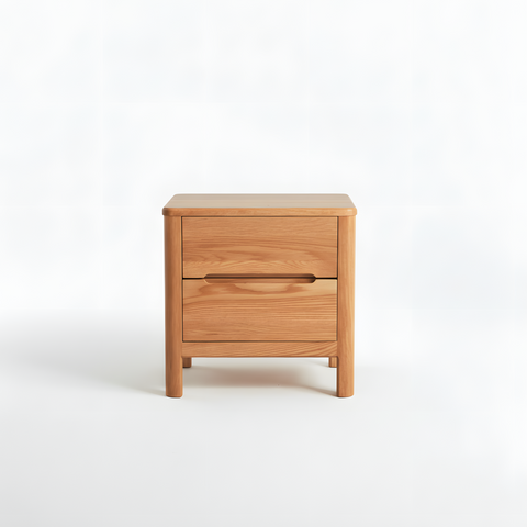 Grenaa Solid Oak Wood Bedside Table