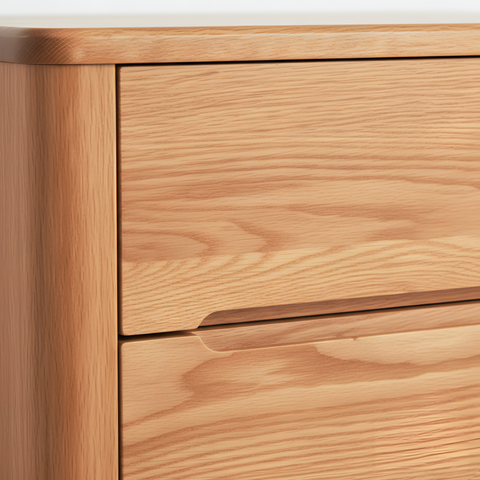 Grenaa Solid Oak Wood Bedside Table