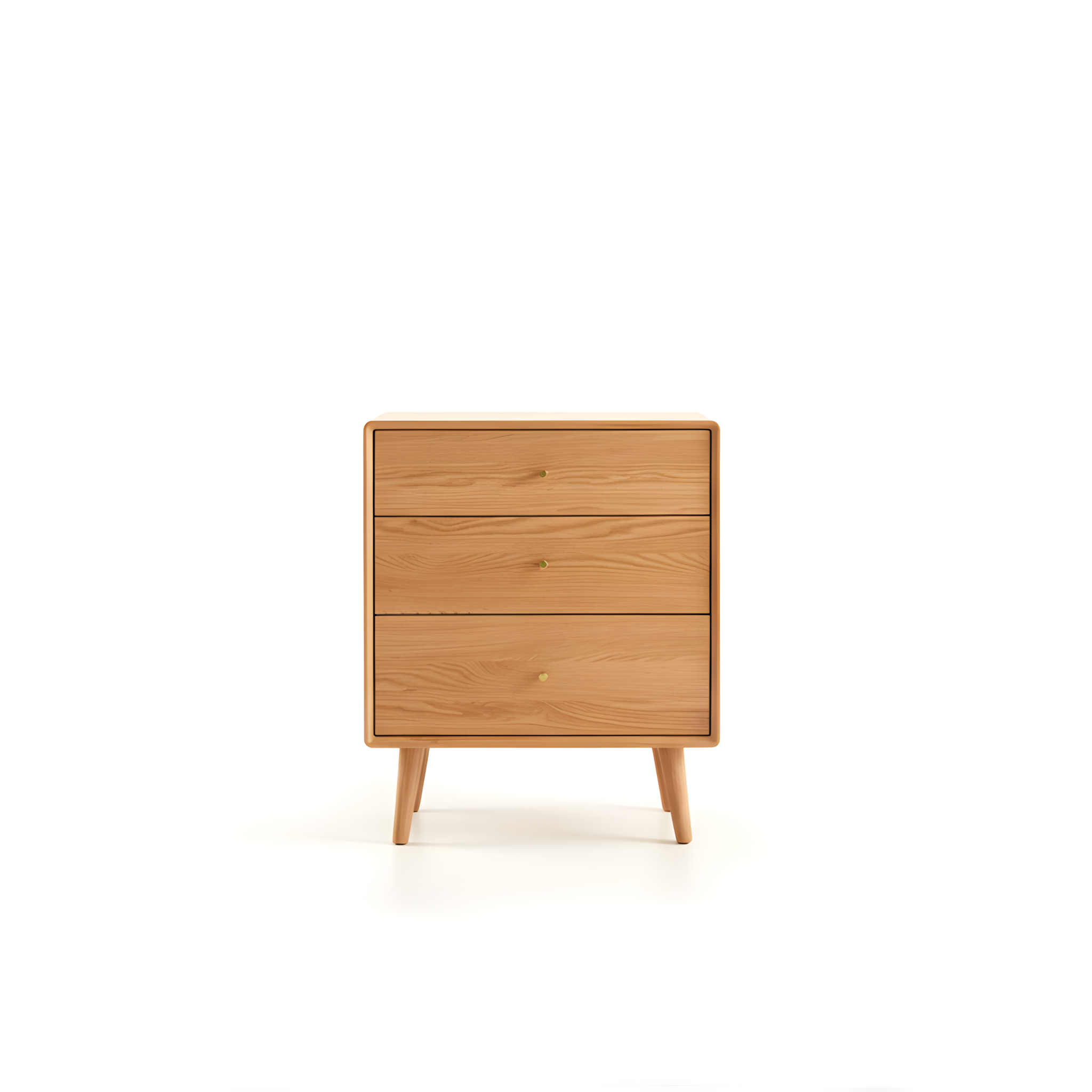 MIUZ 3 Chest of Drawers Tallboy Solid Timber American White Oak Storage Cabinet