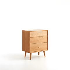 MIUZ 3 Chest of Drawers Tallboy Solid Timber American White Oak Storage Cabinet