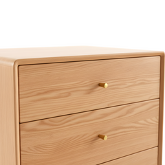 MIUZ 3 Chest of Drawers Tallboy Solid Timber American White Oak Storage Cabinet
