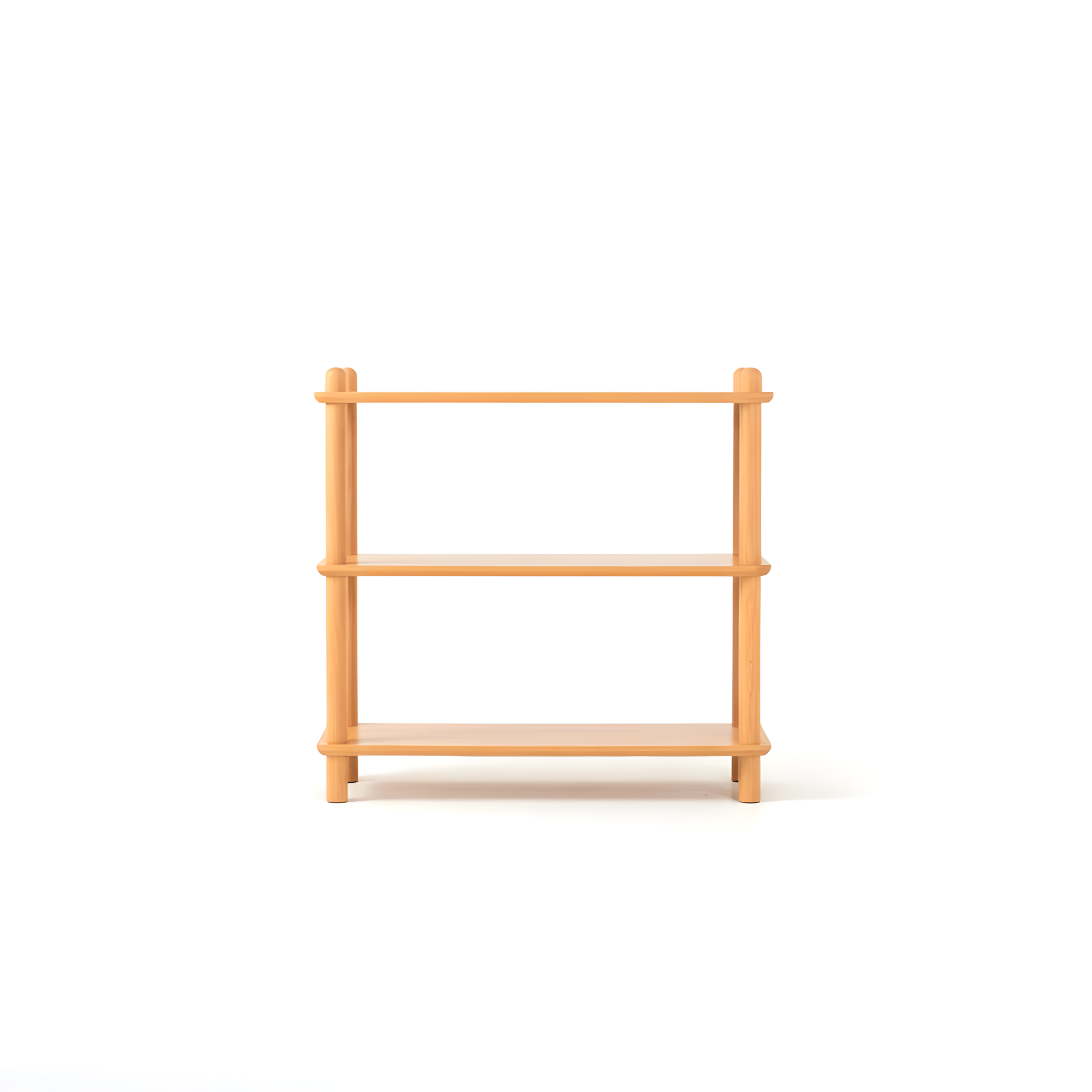 2 Tier Solid Oak Wood Display Shelf Bookshelf Storage Rack Stand