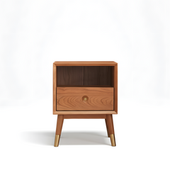 MIUZ Solid Timber Bedside Tables Drawers Side Table Nightstand Storage Cabinet Wood