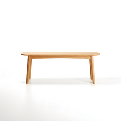 MIUZ Dining Bench Solid Timber American White Oak Wood Kitchen Entryway Bedroom