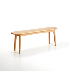 MIUZ Dining Bench Solid Timber American White Oak Wood Kitchen Entryway Bedroom