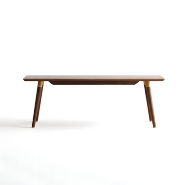 MIUZ Dining Bench Solid Timber American Walnut Wood Kitchen Entryway Bedroom