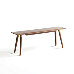 MIUZ Dining Bench Solid Timber American Walnut Wood Kitchen Entryway Bedroom