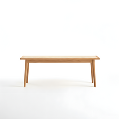 MIUZ Dining Bench Solid Timber American White Oak Wood Kitchen Entryway Bedroom