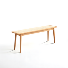 MIUZ Dining Bench Solid Timber American White Oak Wood Kitchen Entryway Bedroom