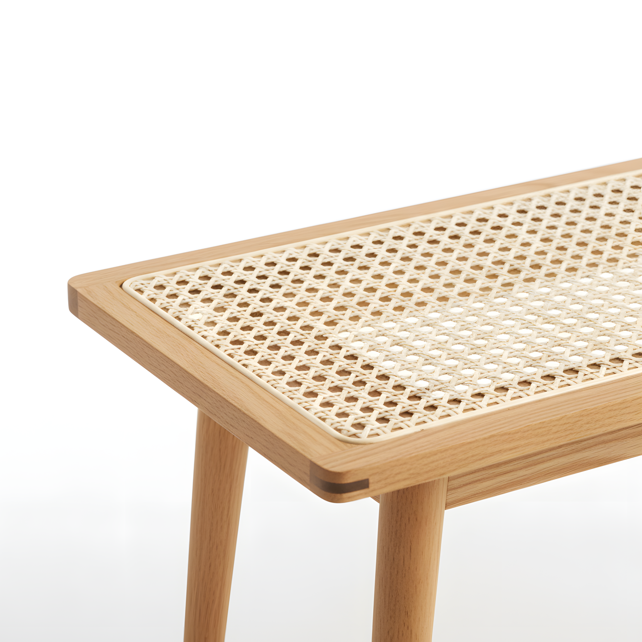 MIUZ Dining Bench Solid Timber American White Oak Wood Kitchen Entryway Bedroom