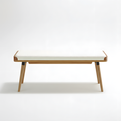 Dining Bench Solid Timber American White Oak Wood Kitchen Entryway Bedroom