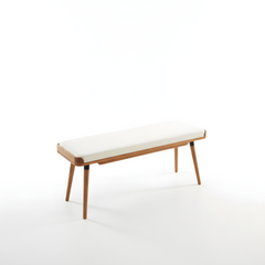 Dining Bench Solid Timber American White Oak Wood Kitchen Entryway Bedroom