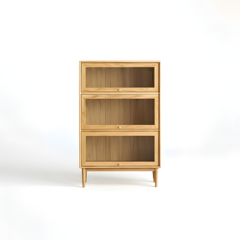 3-Tier Cabinet Bookcase Stand Bookshelf Display Shelf Storage Display Rack Stand Case Home Decor