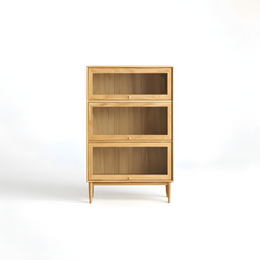 3-Tier Cabinet Bookcase Stand Bookshelf Display Shelf Storage Display Rack Stand Case Home Decor