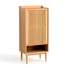 5 Layer Solid Oak Shoe Cabinet Storage Organiser