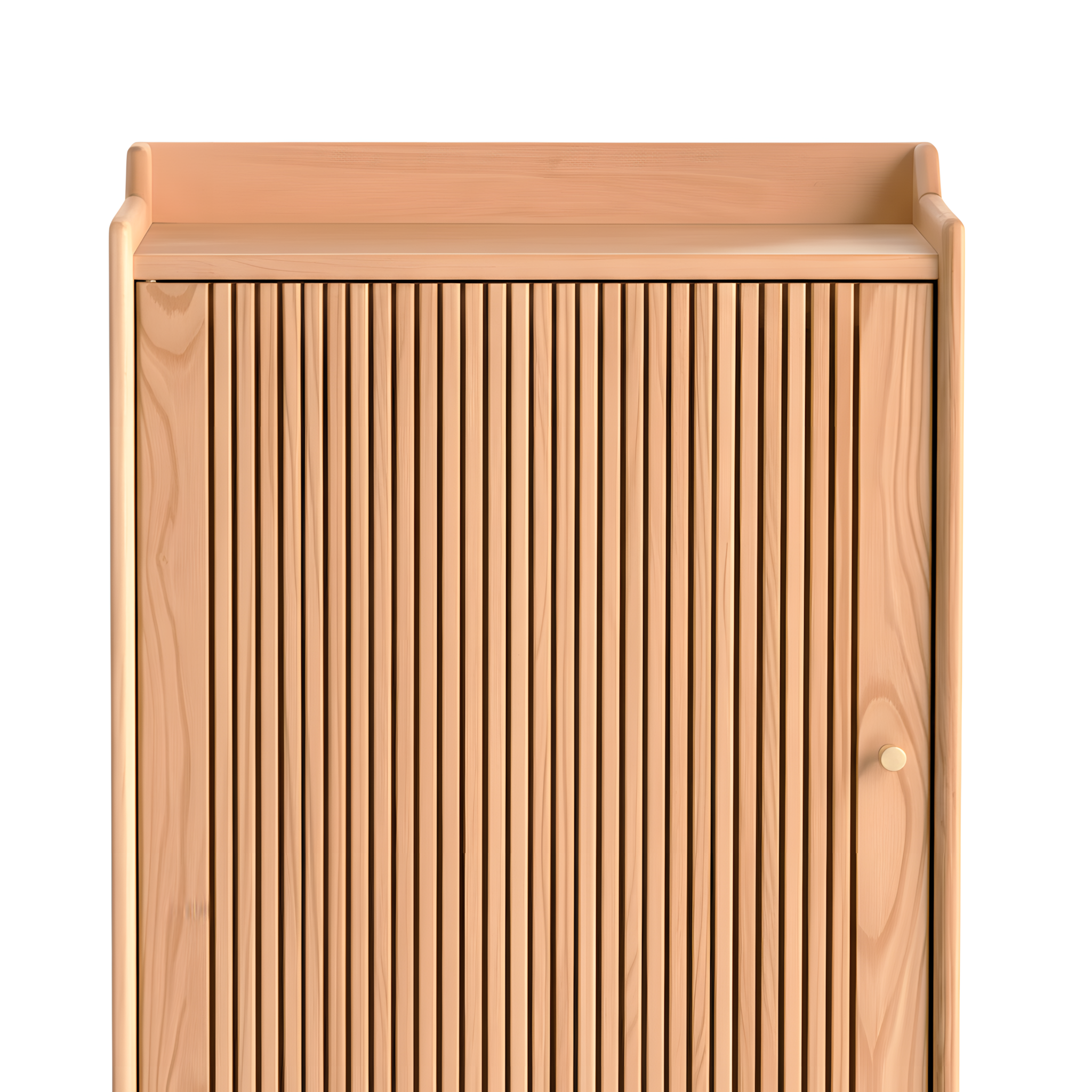 5 Layer Solid Oak Shoe Cabinet Storage Organiser