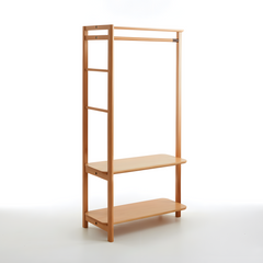 Clothes Garment Coat Hanger Stand Home Organiser Clothing Rack AU Solid European Beech Wood