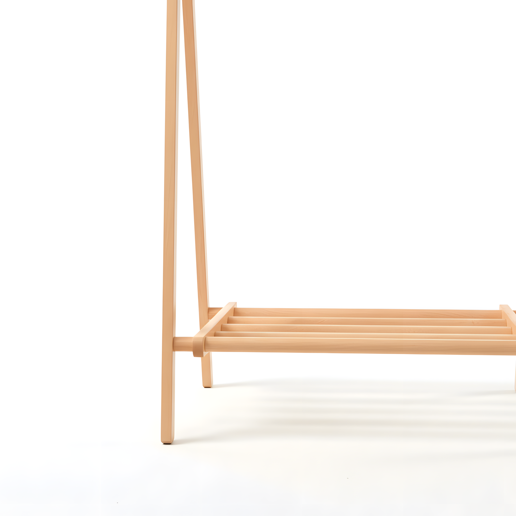 Clothes Garment Coat Hanger Stand Home Organiser Clothing Rack AU Solid European Beech Wood