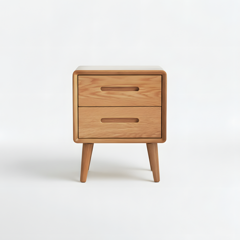 Haslev Solid Oak Wood Bedside Table