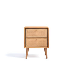 MIUZ Bedside Table Bed Side Tables Drawers Side Tables Solid Timber American Oak Wood Nightstand