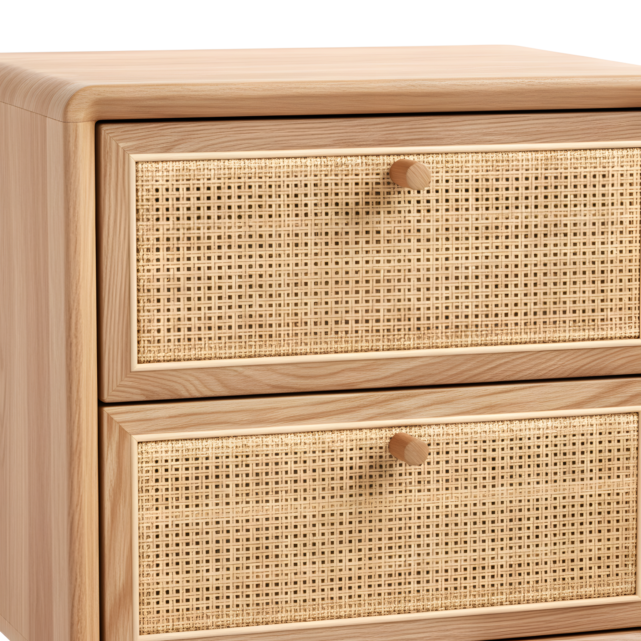 MIUZ Bedside Table Bed Side Tables Drawers Side Tables Solid Timber American Oak Wood Nightstand