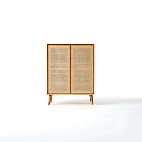 Arendal 5 Layer Solid Oak Wood Shoe Cabinet