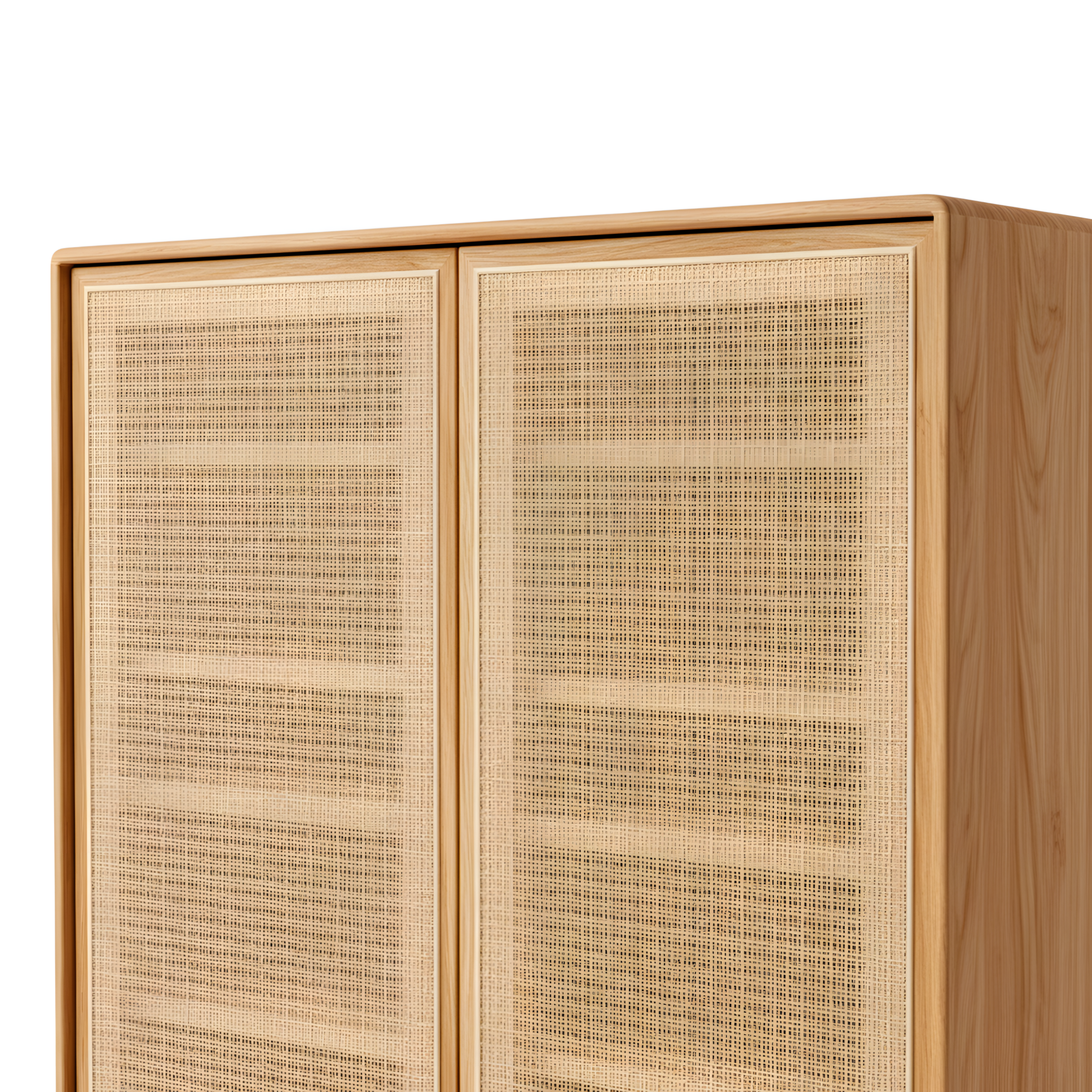 Solid American Oak Shoes Cabinet Storage Double Doors 5 Layer Shelves Drawers Organiser Home Decor