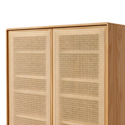 Arendal 5 Layer Solid Oak Wood Shoe Cabinet