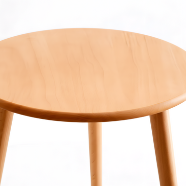 Round Table Small Coffee End Tables for Living Room 40cm Beech Wood