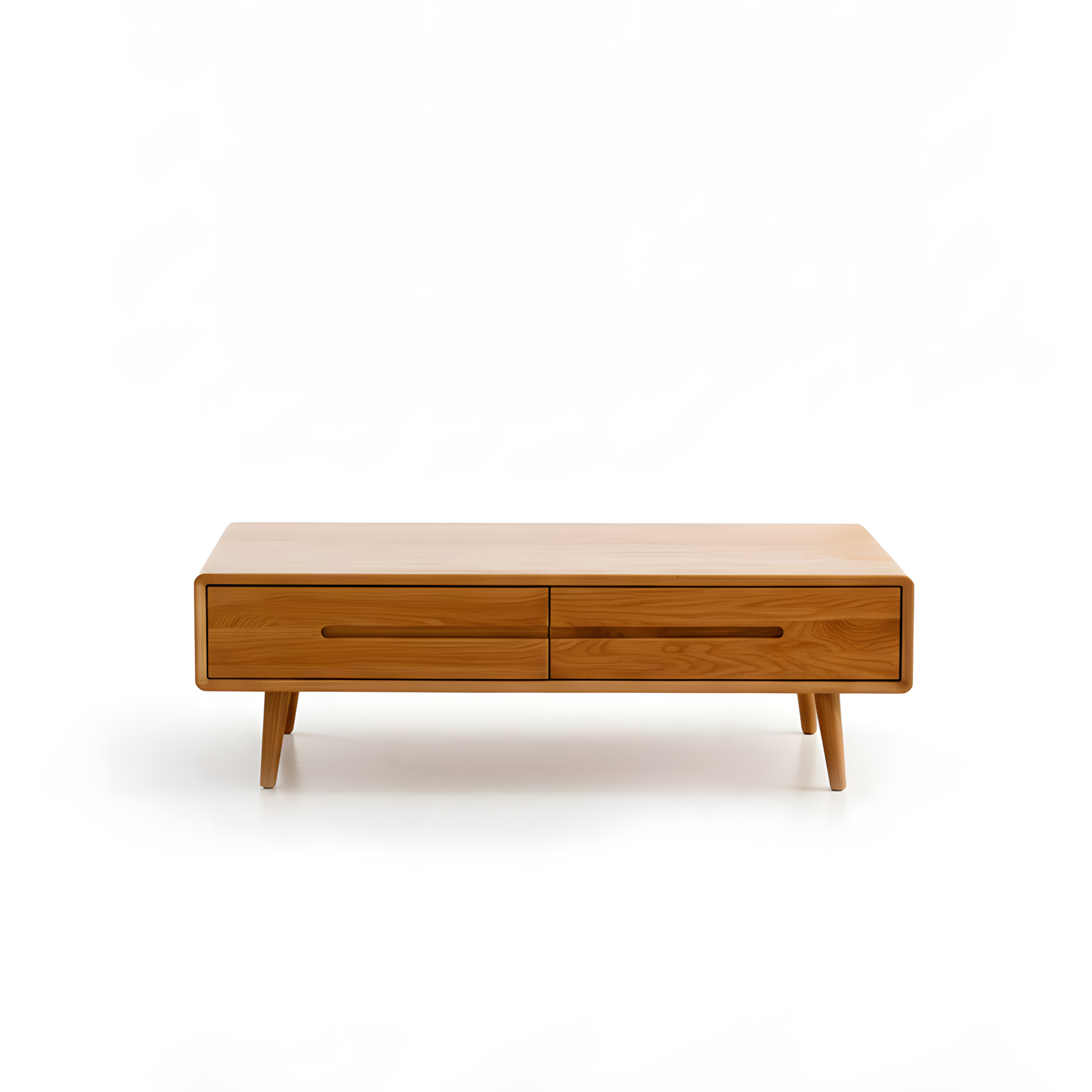 Modern Coffee Table Drawer Storage Wooden Organizer TV Stand Entertainment American Oak 120cm