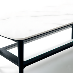 American Oak Coffee Table Modern Wooden Tables, Slate Top Center Table For Living Room